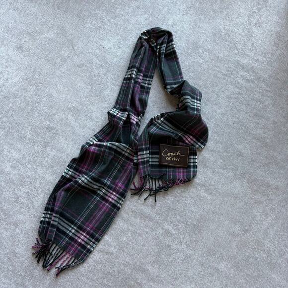 Coach Accessories - Coach Plaid Scarf